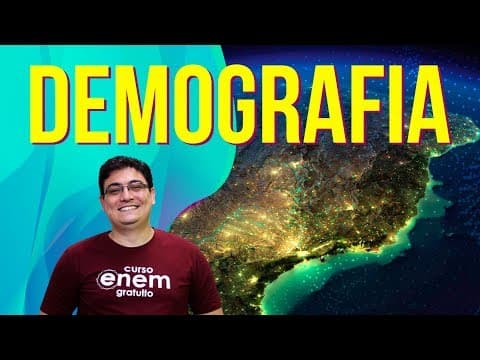 Thumbnail da aula: DEMOGRAFIA E TRANSIÇÃO DEMOGRÁFICA | Resumo de Geografia Enem