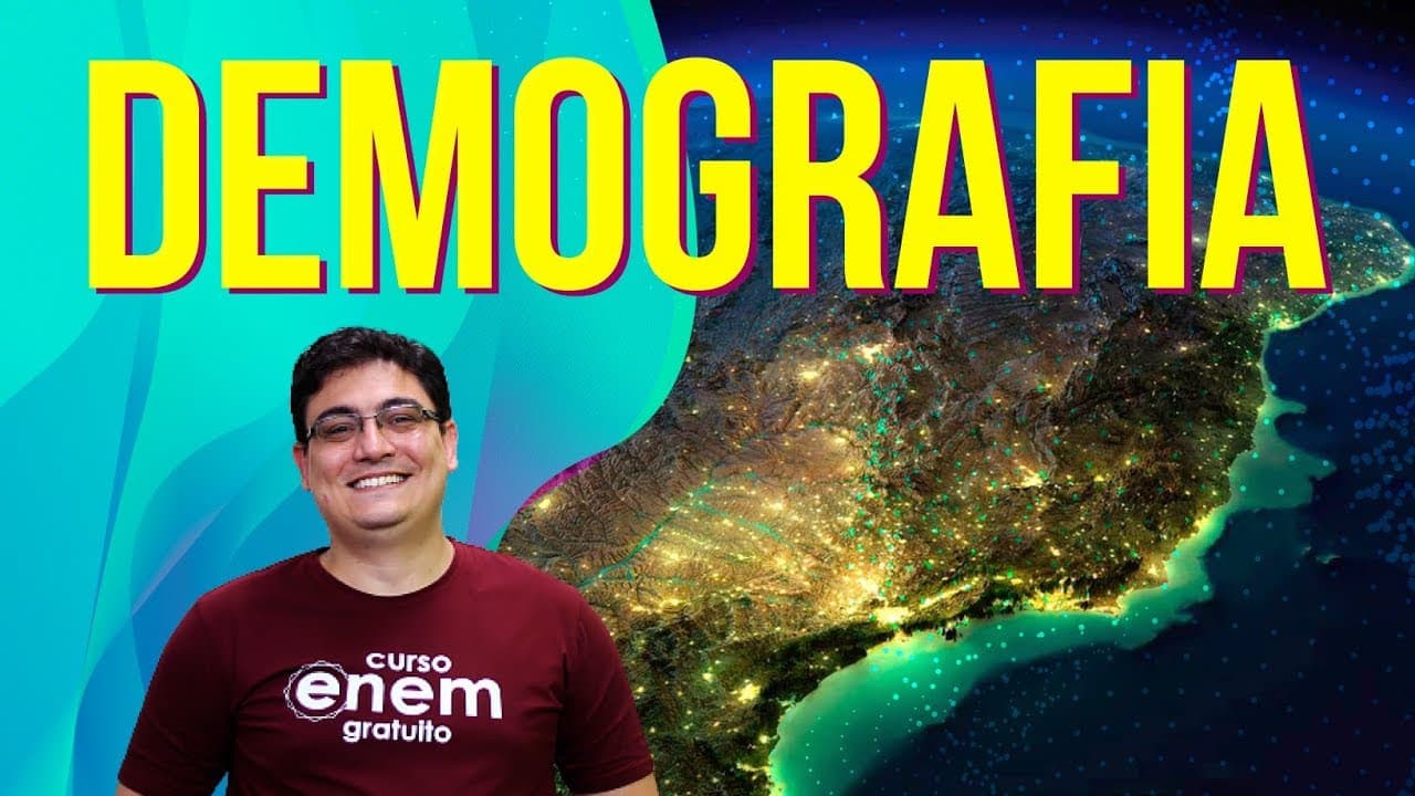 Thumbnail: DEMOGRAFIA E TRANSIÇÃO DEMOGRÁFICA | Resumo de Geografia Enem