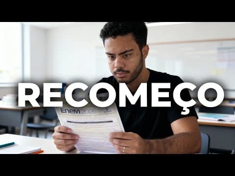 Thumbnail da aula: COMO RECOMEÇAR SEU ESTUDO PARA O ENEM 2026