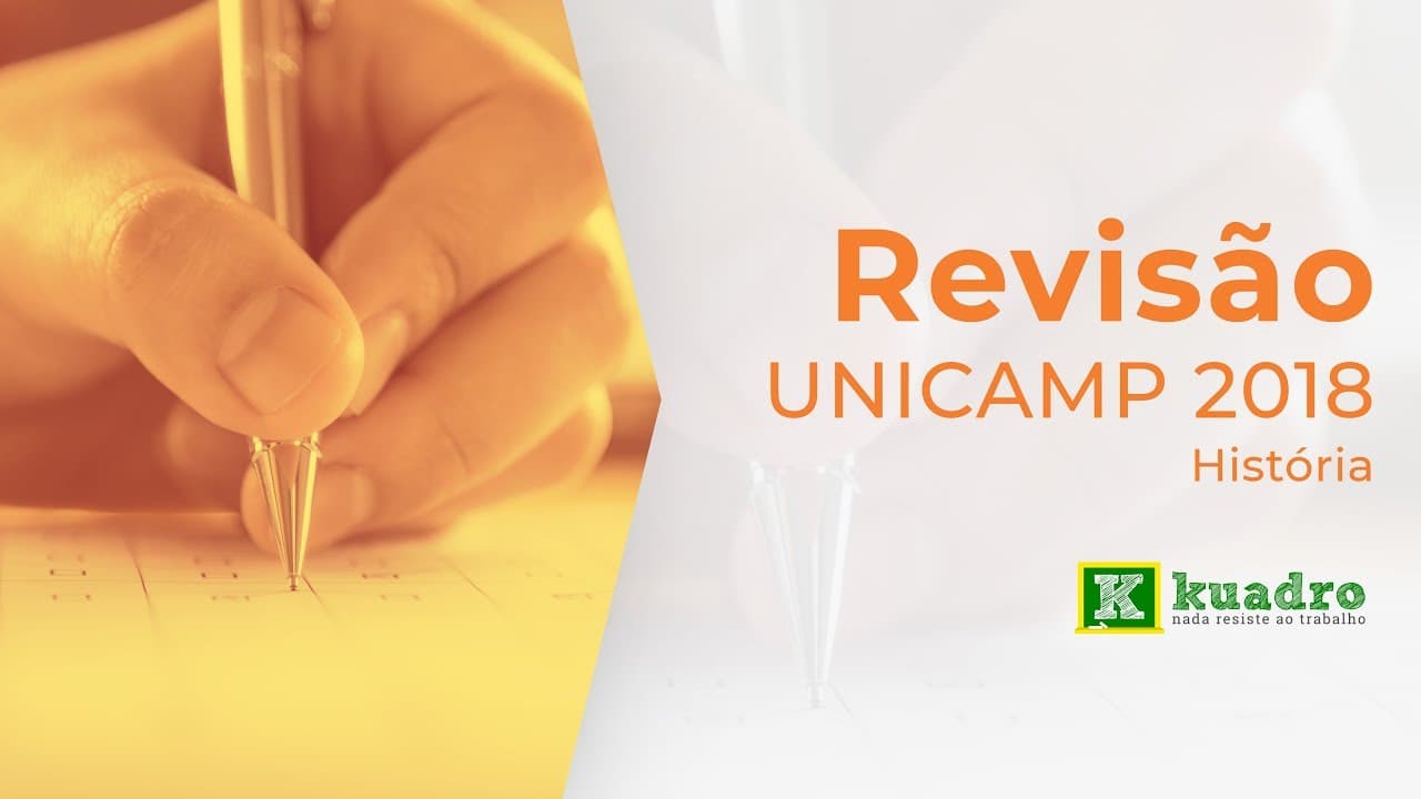 Thumbnail: História - Resolução Unicamp 2018 - Prof. Nicolás