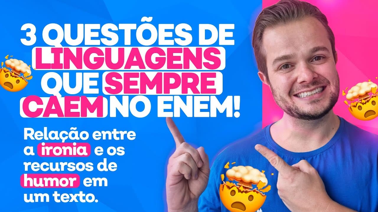 Thumbnail: SEMPRE CAI NO ENEM: Relação entre a ironia e os recursos de humor em um texto