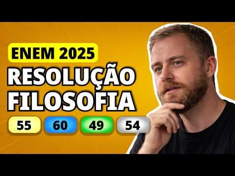 Thumbnail da aula: ENEM 2025 FILOSOFIA – Questão 55 | Adam Smith via o açougueiro e o padeiro não só como indivíduos