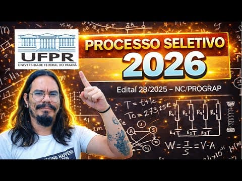 Thumbnail da aula: UFPR 2026 (2ª Fase)  - Questão 03