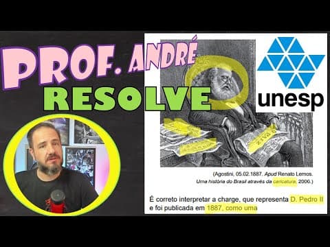 Thumbnail da aula: UNESP - D. Pedro II e o sono da indiferença...