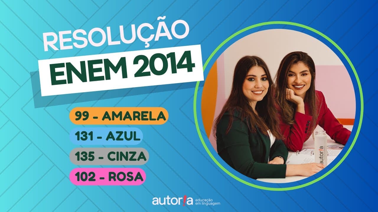 Thumbnail: Enem 2014 - Autoria Linguagem - Questão 99  | Linguagens, prova amarela