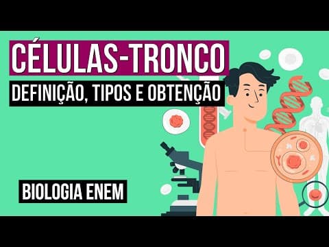 Thumbnail da aula: CÉLULAS-TRONCO: definição, tipos e obtenção | Biologia para o Enem | Cláudia de Souza Aguiar