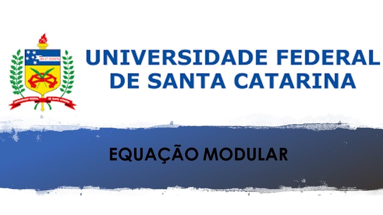 Thumbnail: QUESTÃO UFSC DE EQUAÇÃO MODULAR