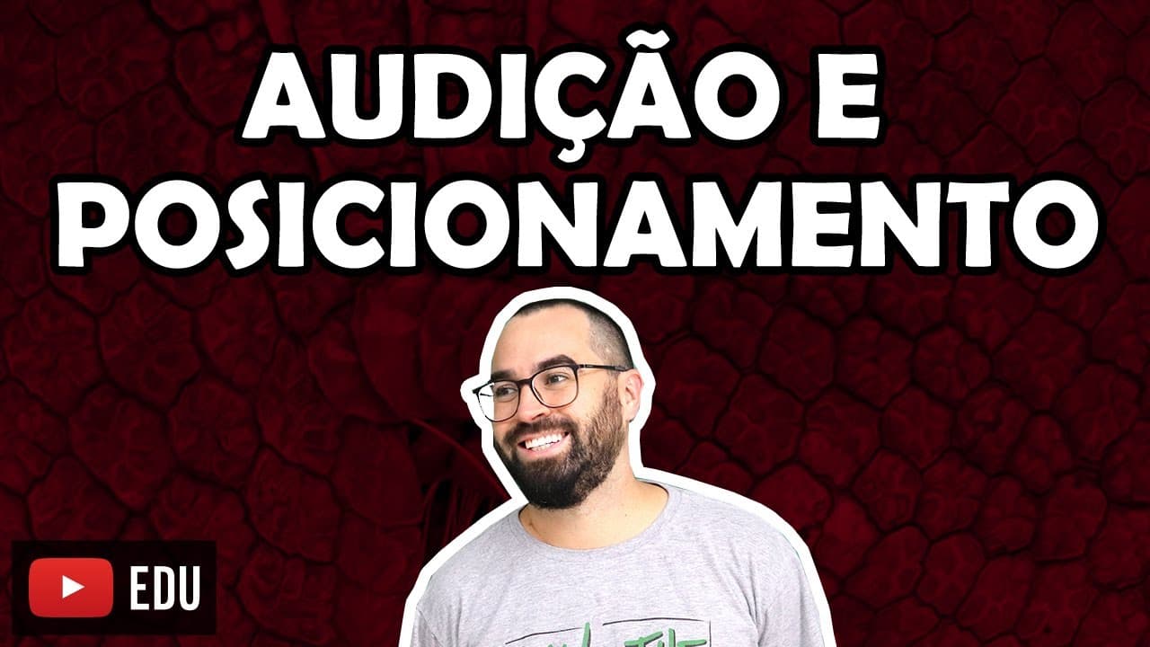 Thumbnail: Audição e posicionamento - Aula 38 -  Módulo VII: Histologia e Fisiologia Humana | Prof. Gui