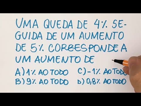 Thumbnail da aula: 🔥 HELP MATEMÁTICA BÁSICA - Reajustes Sucessivos #249