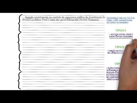 Thumbnail da aula: Redação - Cespe UNB  passo a passo (Depen) | Desenhando a Solução