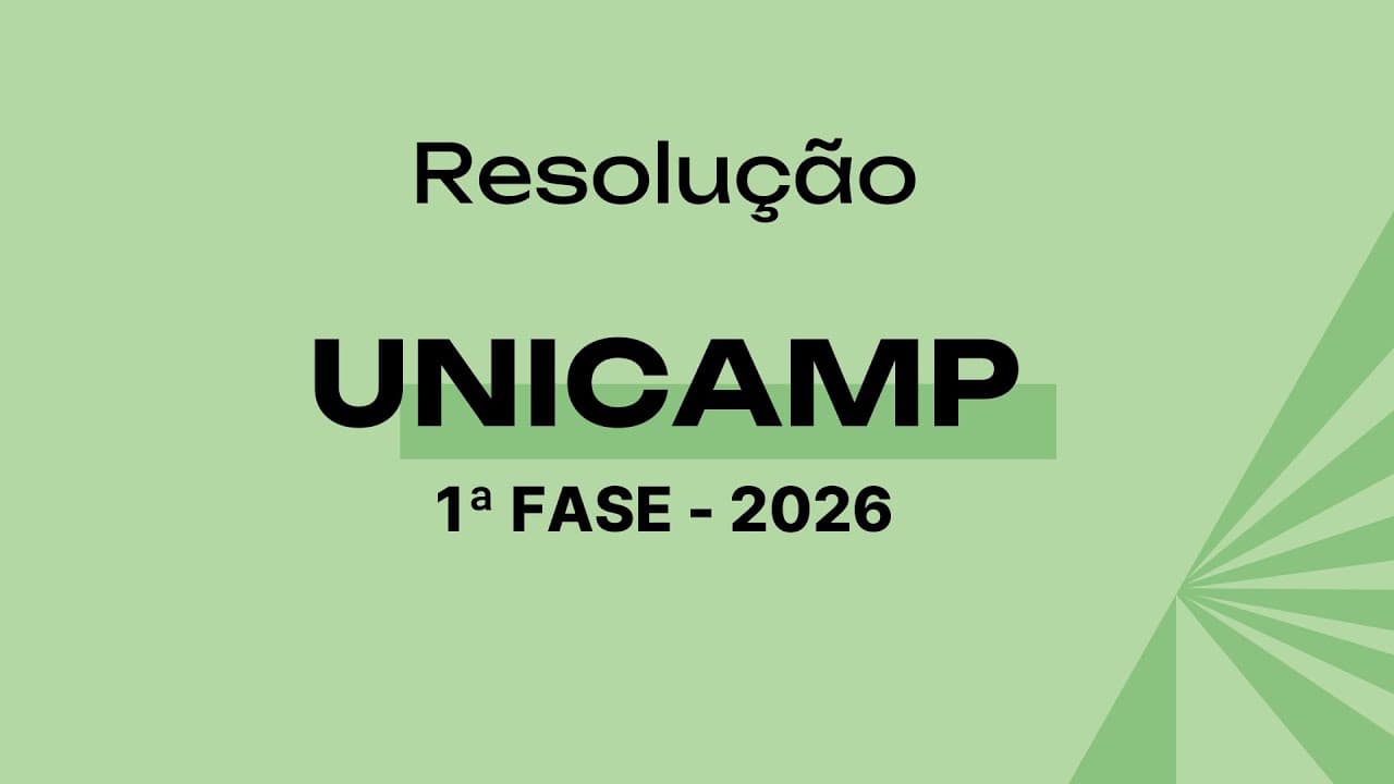Thumbnail: Resolução UNICAMP 2026 - 1ª Fase (Física)