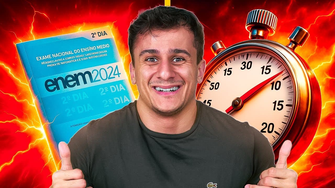 Thumbnail: TENTANDO GABARITAR MATEMÁTICA EM 1 HORA (ENEM 2024)