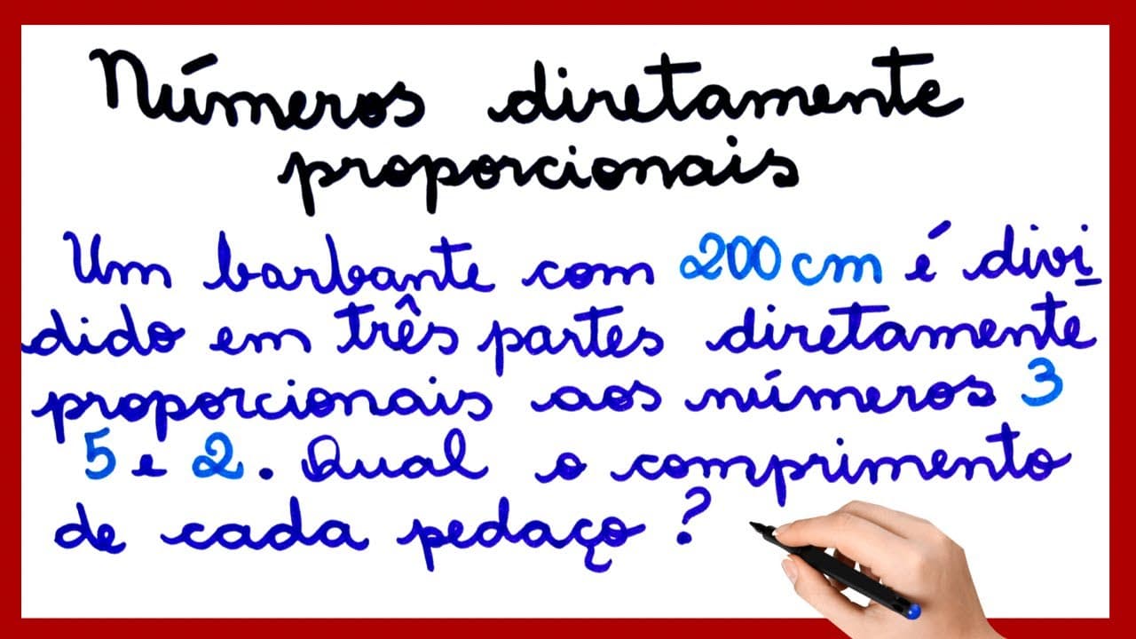 Thumbnail: NÚMEROS DIRETAMENTE PROPORCIONAIS!!!!