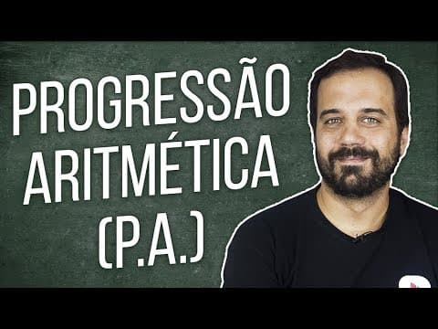 Thumbnail da aula: PROGRESSÃO ARITMÉTICA | Prof. Vitor Israel