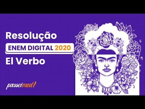 Thumbnail da aula: ENEM DIGITAL 2020 - El Verbo | O texto discute a proibição de expressões andaluzas nas procissões...