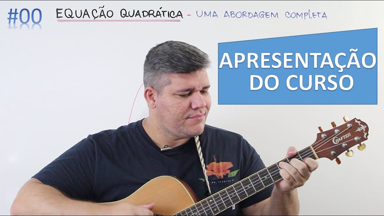 Thumbnail: 📊 Apresentação do Curso 🔷 Equação do 2° Grau - Uma abordagem completa. #00