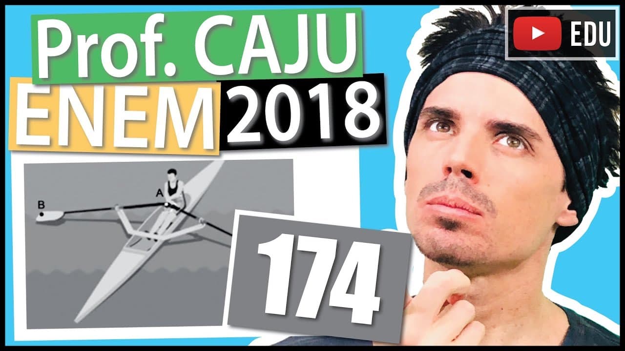 Thumbnail: [ENEM 2018] 174 📓 GEOMETRIA PLANA Ο remo de assento deslizante é um esporte que faz uso de um barco