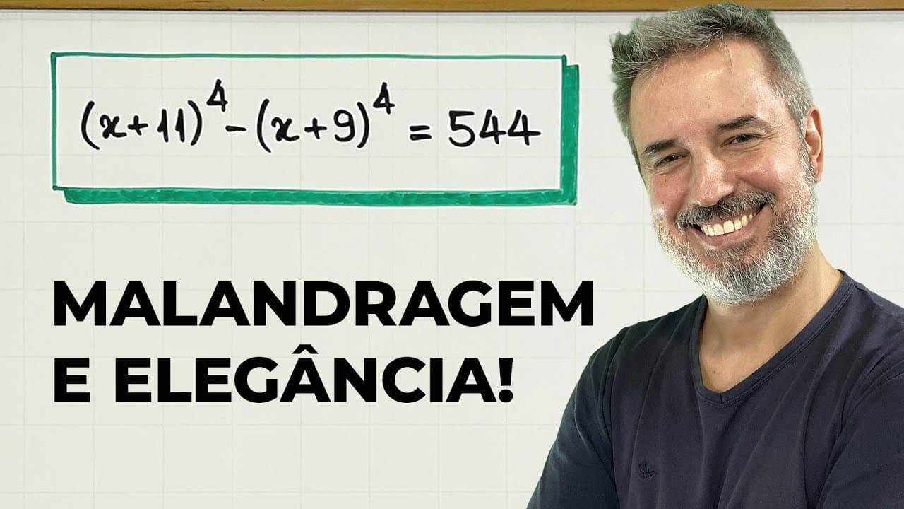 Thumbnail: MALANDRAGEM E SOFISTICAÇÃO: uma bela equação algébrica! 🤯