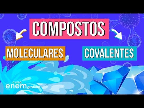 Thumbnail da aula: COMPOSTOS MOLECULARES E COVALENTES: propriedades, exemplos | Resumo de Química para o Enem