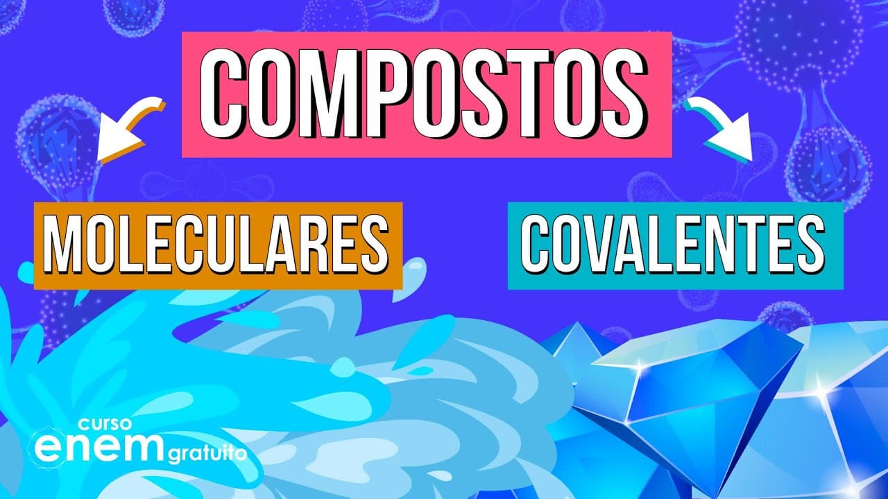 Thumbnail: COMPOSTOS MOLECULARES E COVALENTES: propriedades, exemplos | Resumo de Química para o Enem