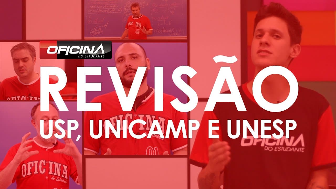 Thumbnail: Playlists de Revisão (USP, UNICAMP e UNESP) - Oficina do Estudante