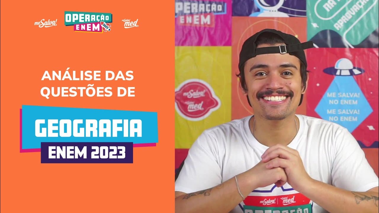 Thumbnail: Comentando QUESTÕES DE GEOGRAFIA | ENEM 2023 | Me Salva! ENEM