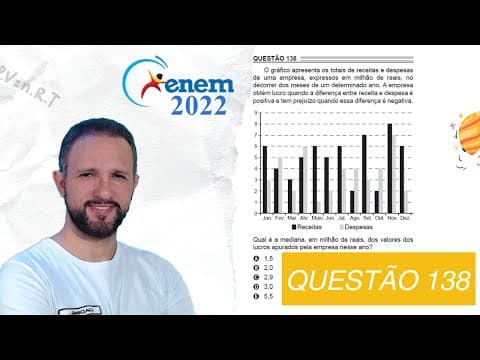 Thumbnail da aula: RESOLUÇÃO DO ENEM 2022 | MATEMÁTICA | CADERNO AZUL - Questão 138