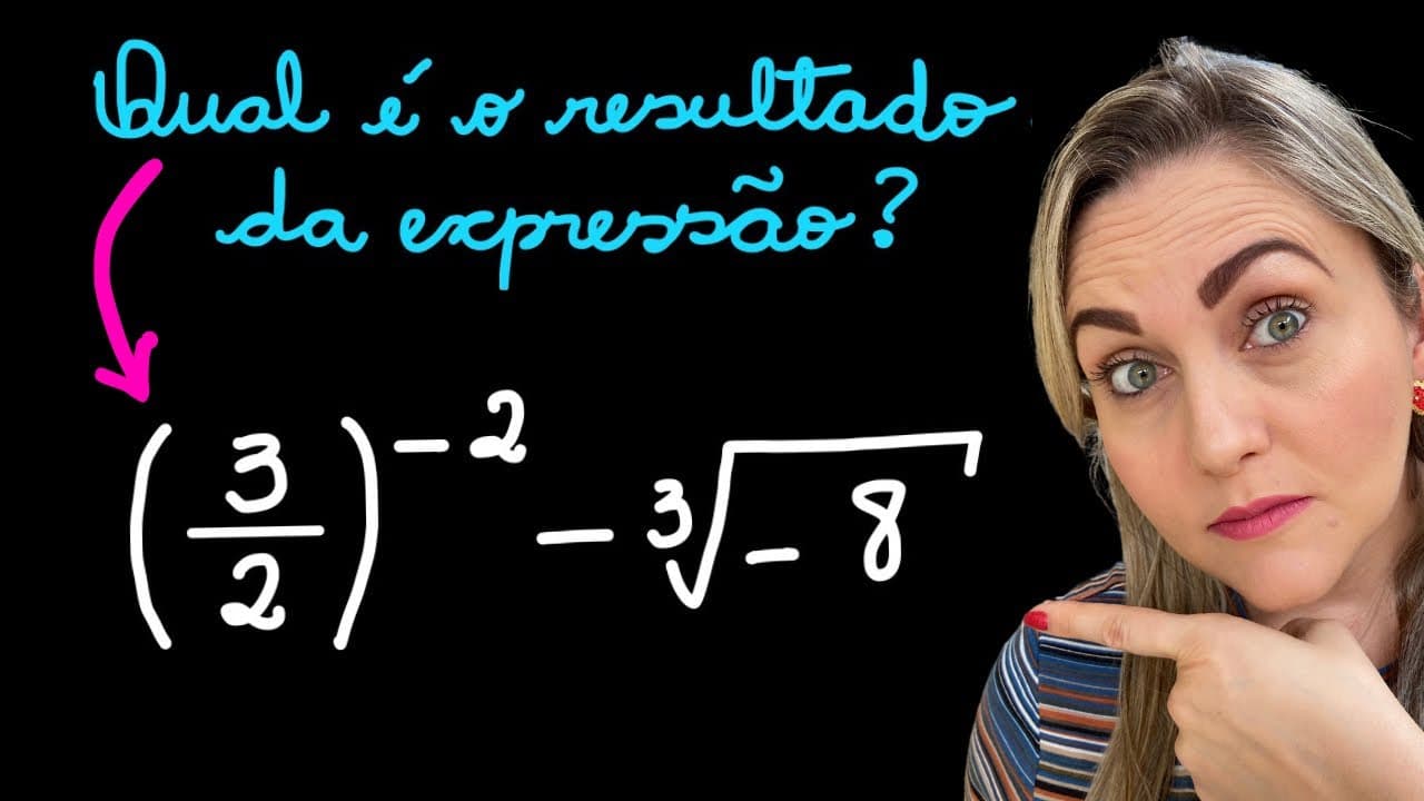 Thumbnail: EXPRESSÃO NUMÉRICA COM POTÊNCIA E RAIZ CÚBICA!EXPLICAÇÃO DO CONTEÚDO, POTÊNCIA COM EXPOENTE NEGATIVO