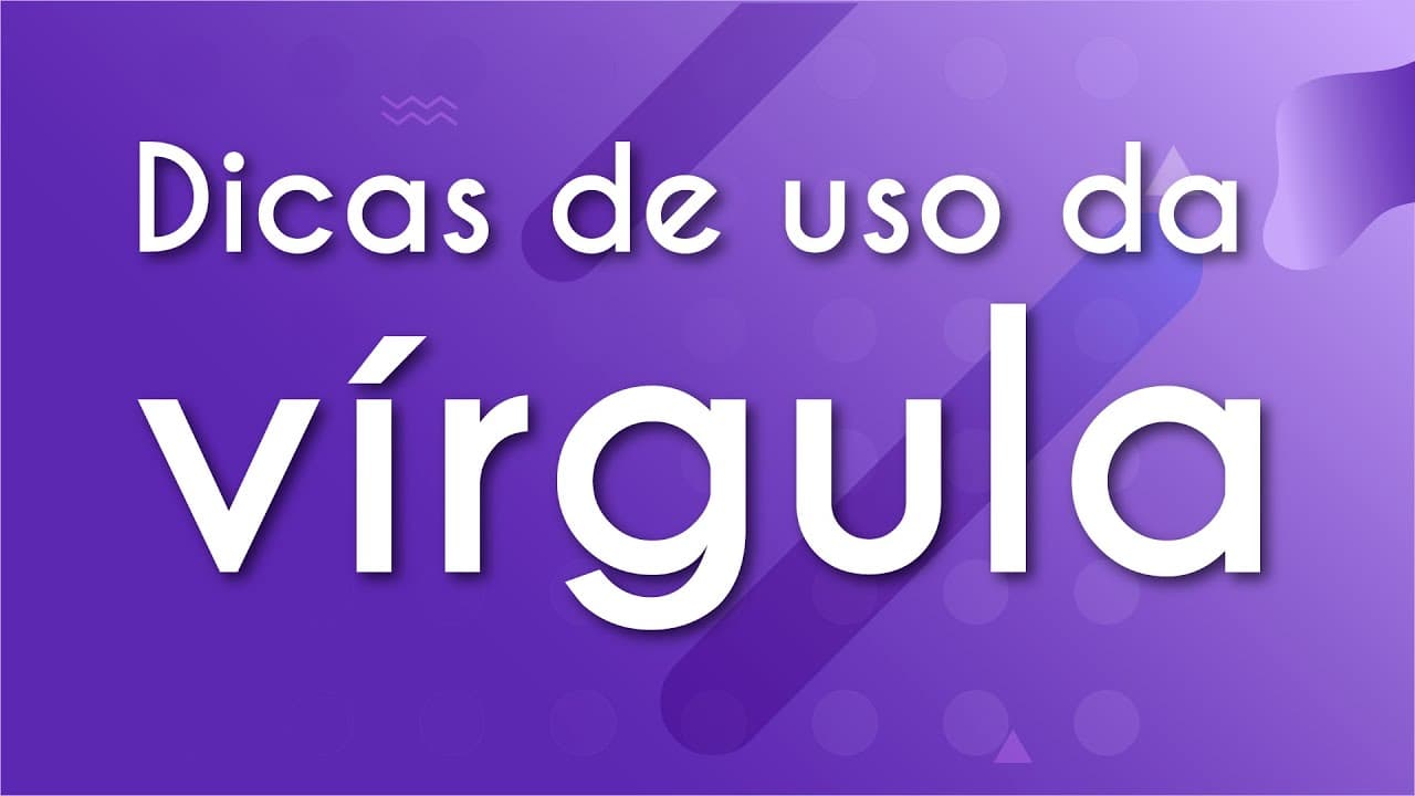 Thumbnail: Dicas de uso da vírgula para mandar bem na redação - Brasil Escola