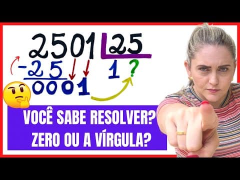 Thumbnail da aula: VEJA E APRENDA DIVISÃO, DE UMA VEZ POR TODAS!!!