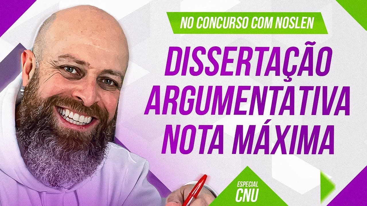 Thumbnail: CNU | Texto DISSERTATIVO-ARGUMENTATIVO nota MÁXIMA #concurso #concursopublico