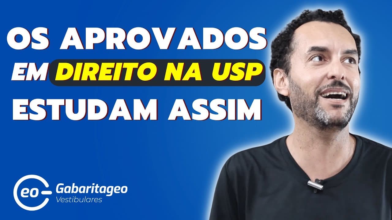 Thumbnail: Os aprovados em Direito na USP fizeram isso....o vestibular da Fuvest ficou fácil