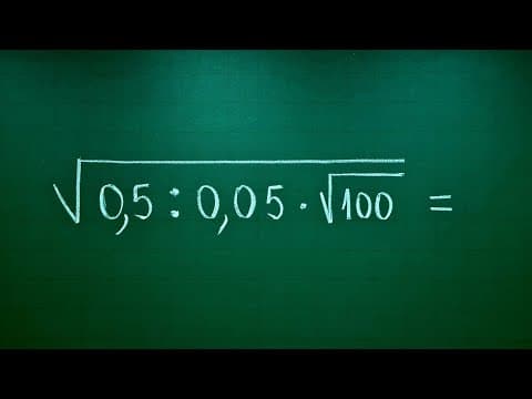 Thumbnail da aula: OPERAÇÕES COM RADICIAS - RAIZ QUADRADA de uma RAIZ QUADRADA - Professora Angela Matemática