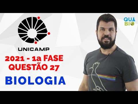Thumbnail da aula: UNICAMP 2021 - Questão 27 - A anemia falciforme é uma doença hereditária que se caracteriza pelo