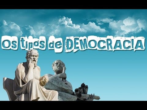 Thumbnail da aula: Os tipos de Democracia.