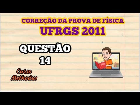 Thumbnail da aula: 14 de 2011 da prova de física da UFRGS - Assinale a alternativa que preenche corretamente as lacunas