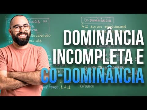 Thumbnail da aula: Dominância incompleta e Co-Dominância - Aula 05 - Módulo 2: Genética