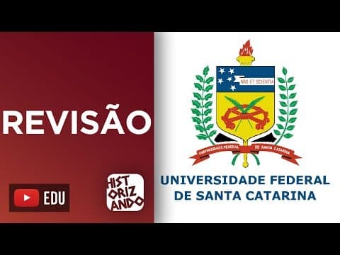 Thumbnail da aula: ARRASANDO EM HISTÓRIA NO VESTIBULAR DA UFSC