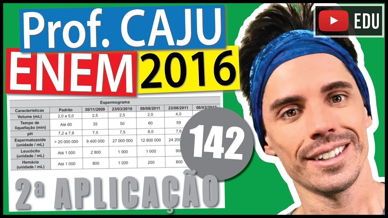 Thumbnail: [ENEM 2016 2Ap] 142 📓 INTERPRETAÇÃO DE TABELAS A tabela apresenta parte do resultado de um