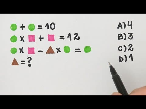 Thumbnail da aula: 🔥 HELP MATEMÁTICA BÁSICA | Alunos avançados resolvem mentalmente esse sistema lógico. E você?