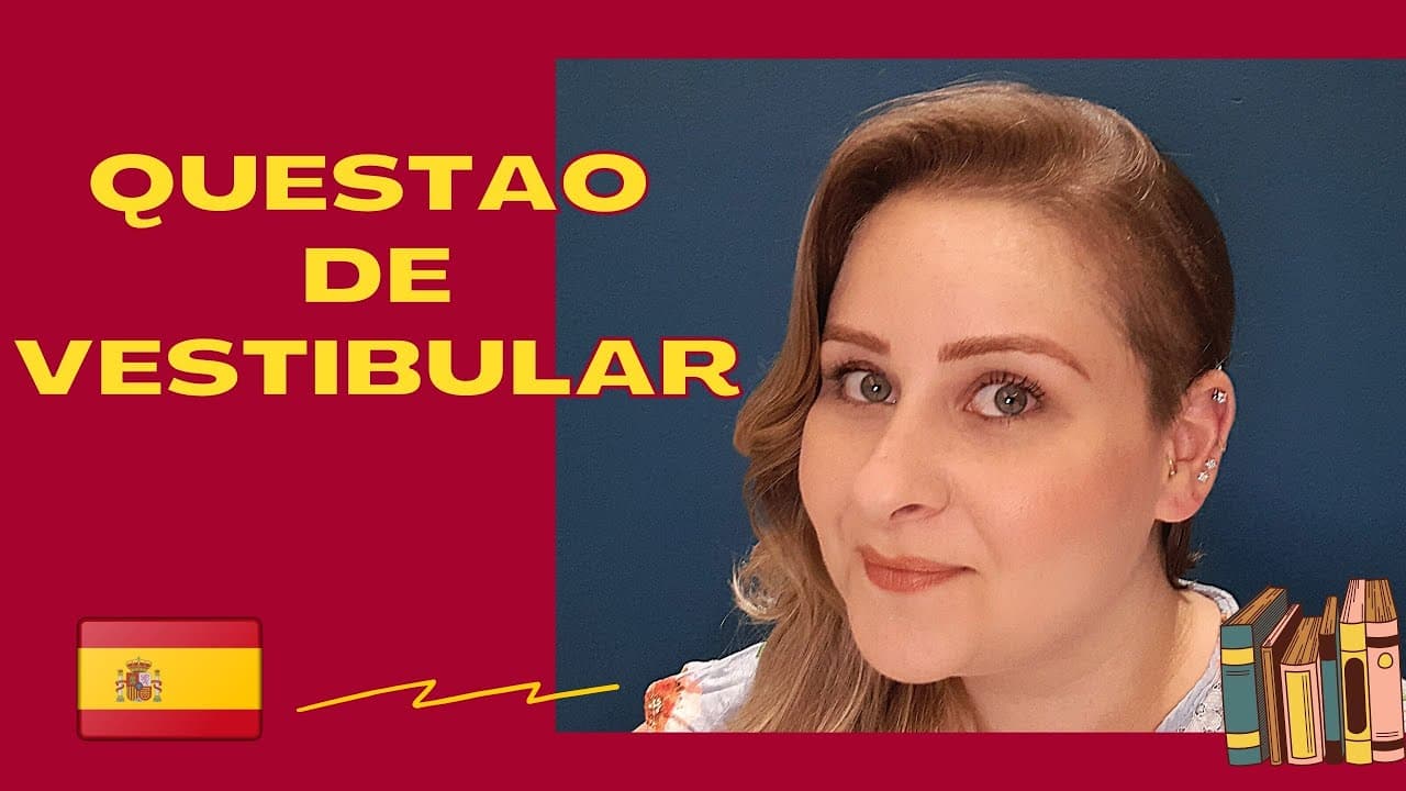 Thumbnail: ENEM: Questão de vestibular - CONJUNÇÕES em espanhol