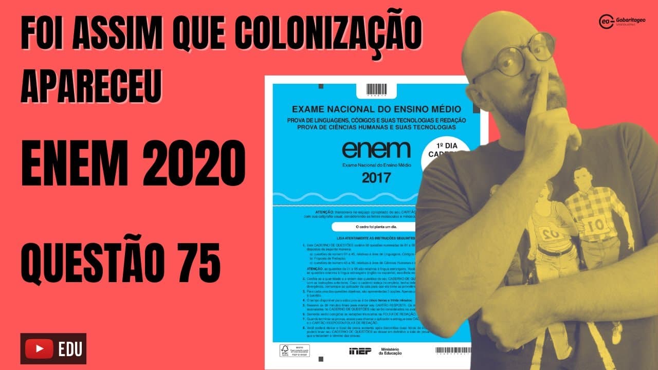 Thumbnail: QUESTÃO 75 CADERNO AZUL | ENEM 2020 | HISTÓRIA