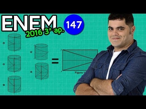 Thumbnail da aula: 🔥 ENEM 2016 3ª Aplicação Matemática #12 👉 Visão Espacial Geométrica