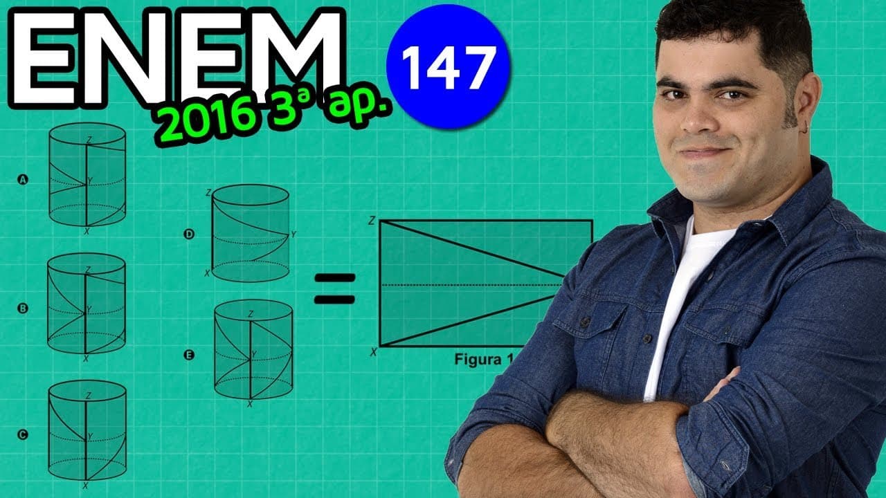 Thumbnail: 🔥 ENEM 2016 3ª Aplicação Matemática #12 👉 Visão Espacial Geométrica