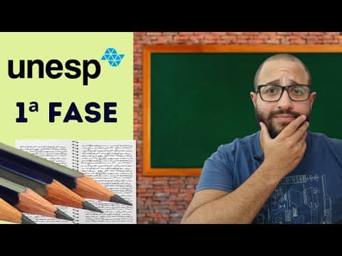 Thumbnail da aula: UNESP | O que mais CAI na 1ª FASE? [Prova de Língua Portuguesa]