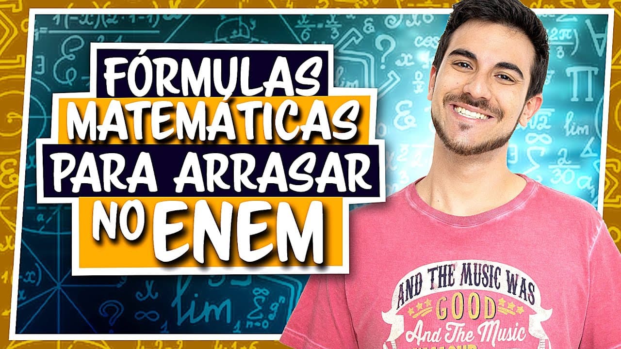 Thumbnail: FÓRMULAS MATEMÁTICAS PARA O ENEM - Revisão de Matemática