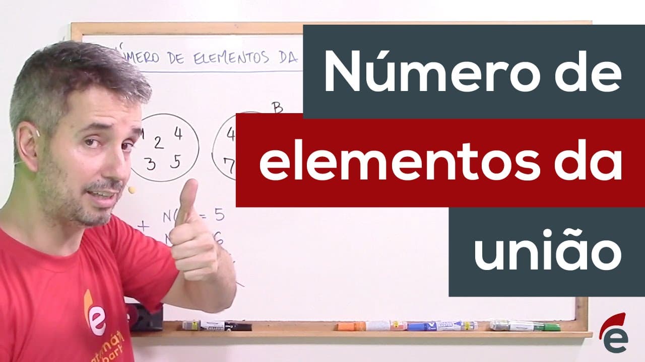 Thumbnail: Em 3 minutos: número de elementos da união