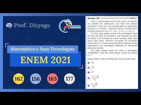 Thumbnail da aula: Para a comunicação entre dois navios é utilizado um sistema de codificação com base em valores numér