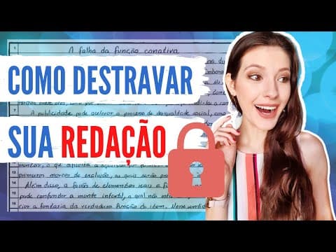 Thumbnail da aula: As MELHORES dicas para a sua redação do ENEM! Como fazer uma redação nota 1000