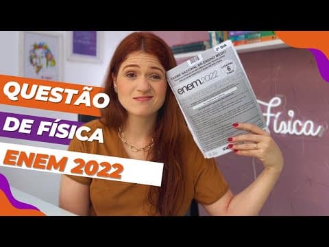 Thumbnail da aula: Questão de física ENEM 2022 - Tribologia é o estudo da interação entre duas superfísicies em contato